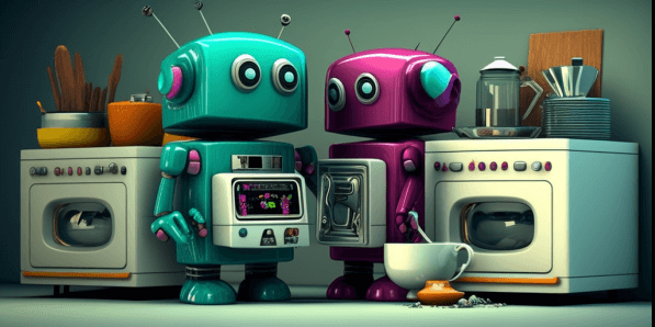 robots selling kitchen appliances chatgpt