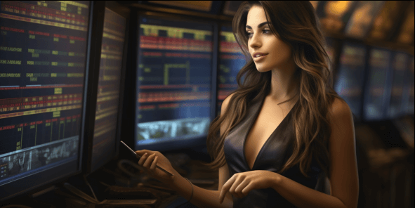 female stock trader