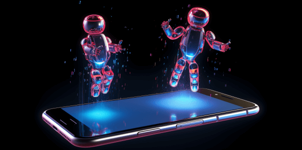 Mobile app hologram
