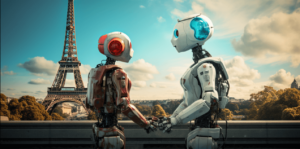 robot tourists france paris