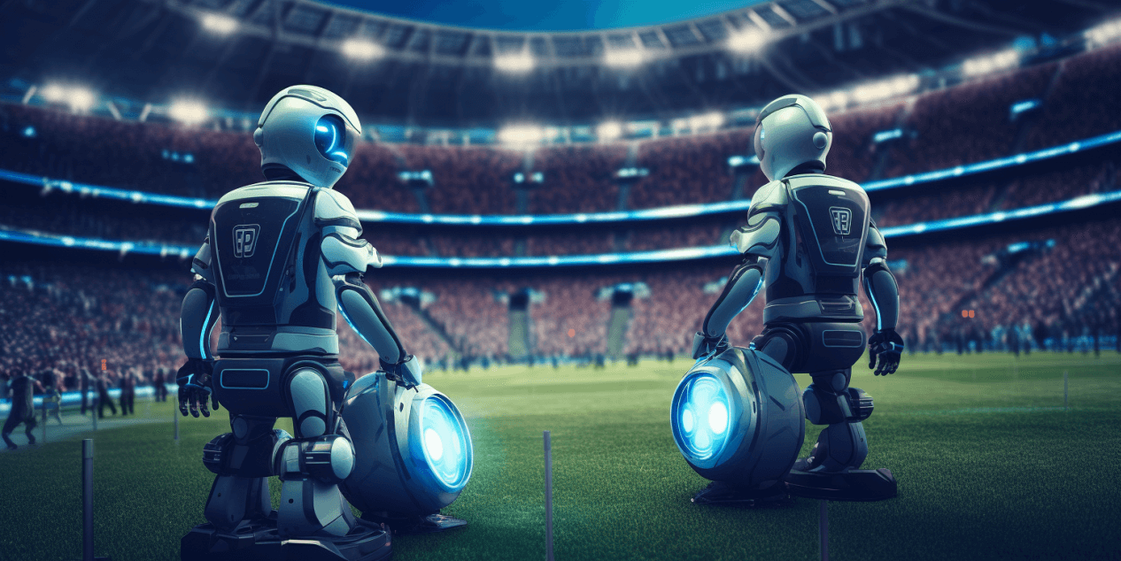 real madrid with robots