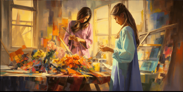 artists painting