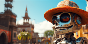 mexico robot tourists