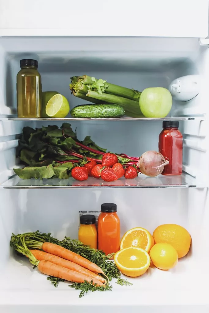 fridge of food